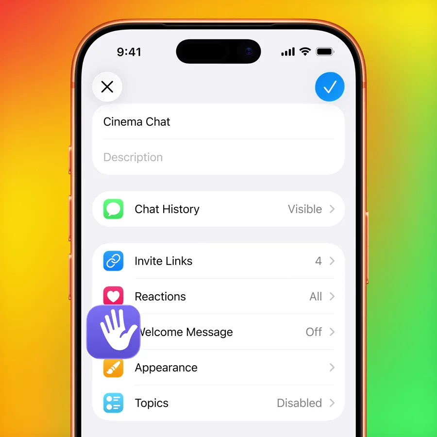 گزینه Welcome Message در تنظیمات گروه تلگرام